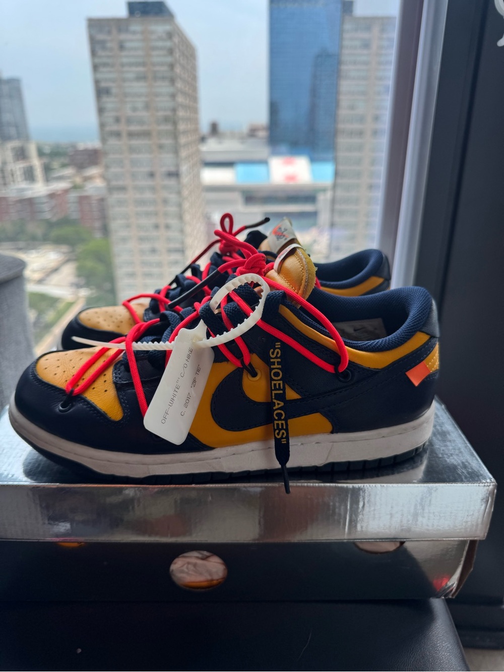 Nike dunk off white Michigan Sz 8